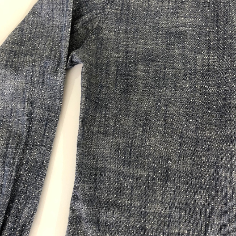 RAILS Chambray Button Front Top w White Polkadots - Picture 3 of 8
